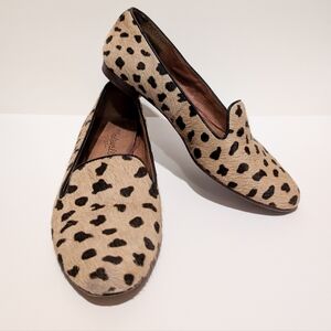 Madewell Teddy Calf Hair Leopard Animal Print Loafer Size 6